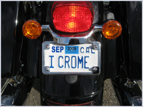 Super Zoom Close Up Of Chrome Work on Undercarriage